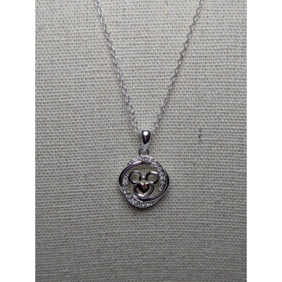 Disney Mickey Mouse Heart Necklace - Picture 1 of 2